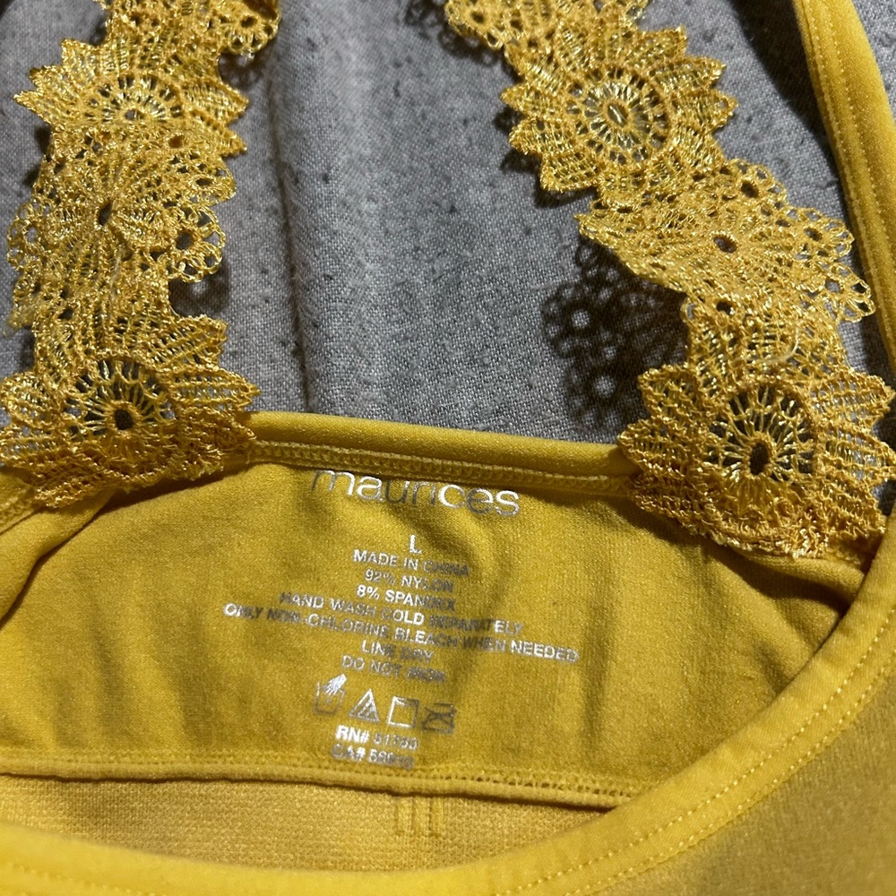 .i.12 Maurices Sunflower Lace Accent Bra - Picture 3 of 3